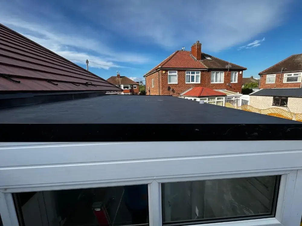 EPDM flat roof installation