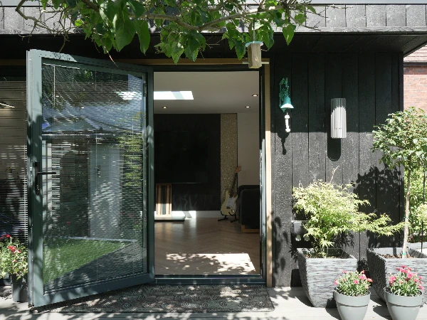 Gurbaag and Karni's finished garden room